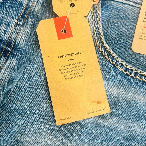 Levi's Women's 501 Original High-Rise Jean Shorts Size 33/Distressed/Lightweight - Picture 9 of 16